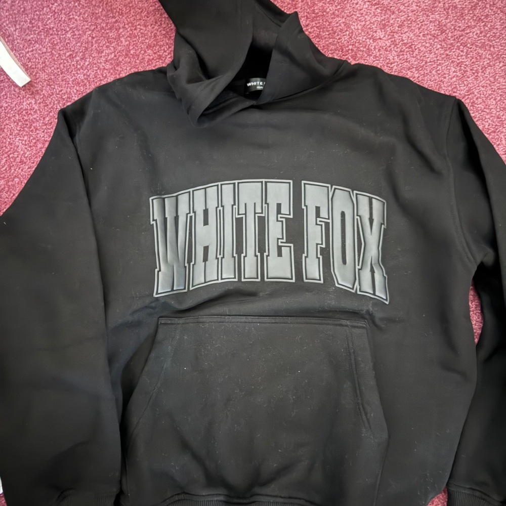 White fox hoodie